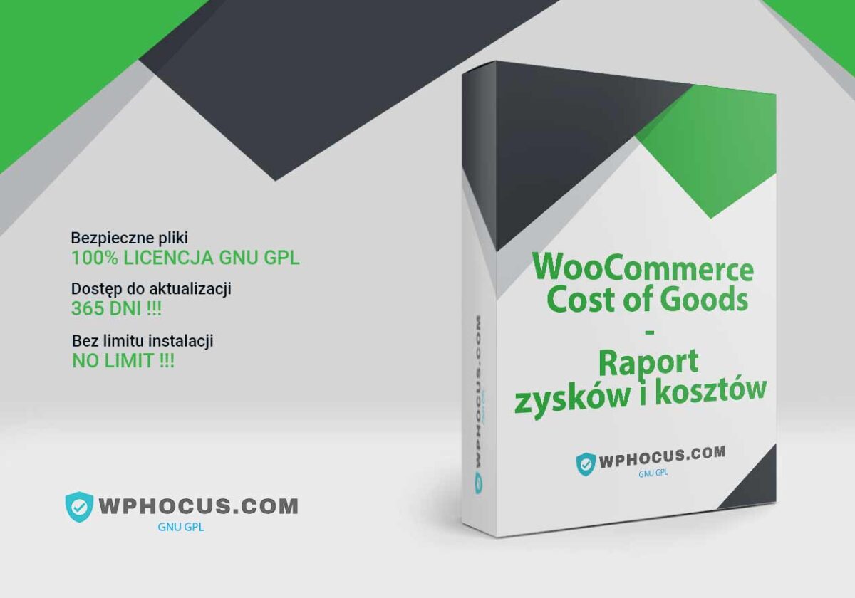 WooCommerce Raport zysków i kosztów