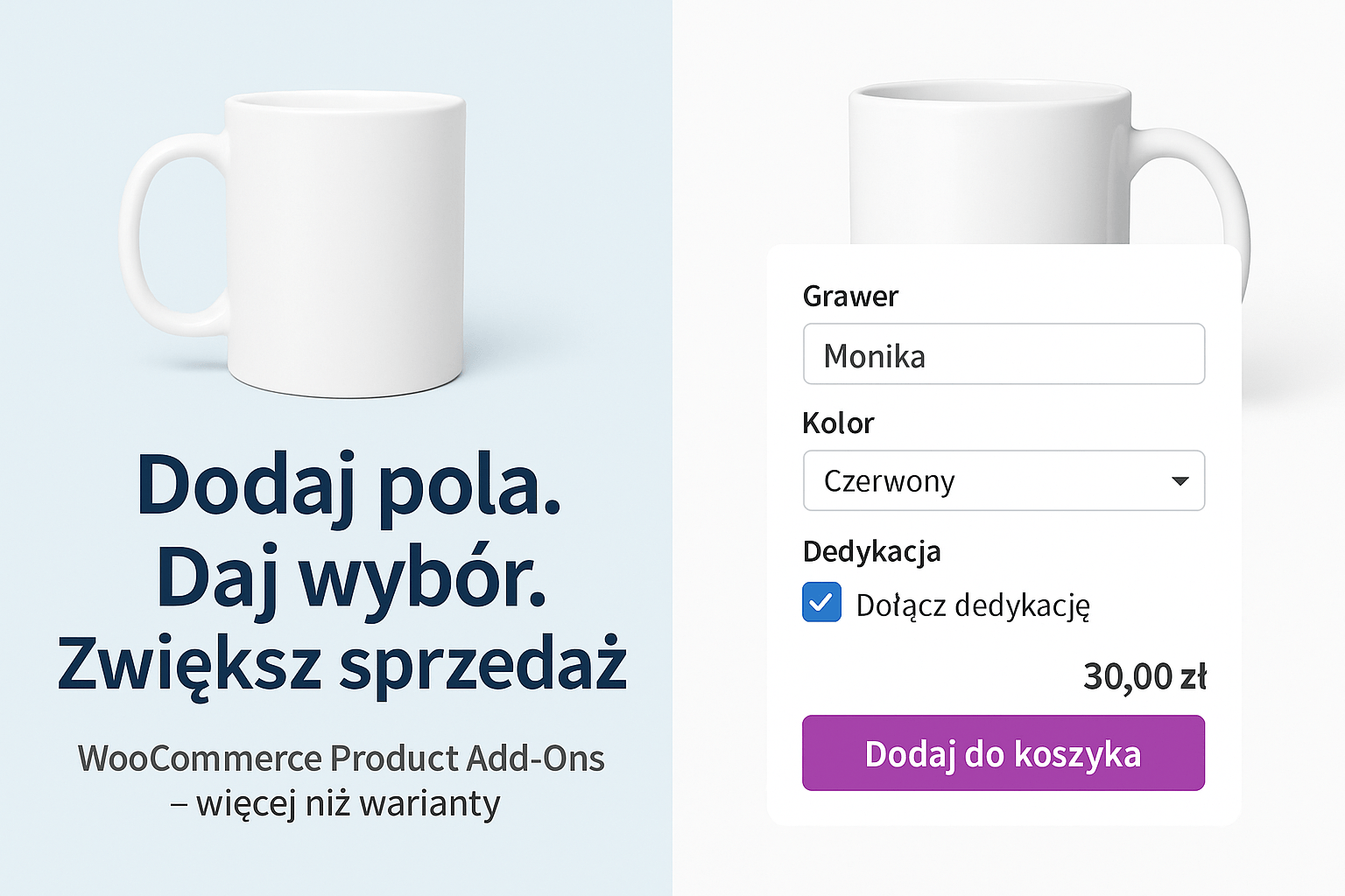 Kubek z opcjami personalizacji, dodaj do koszyka.