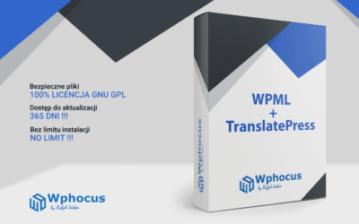 WPML i TranslatePress opakowanie, licencja GNU GPL