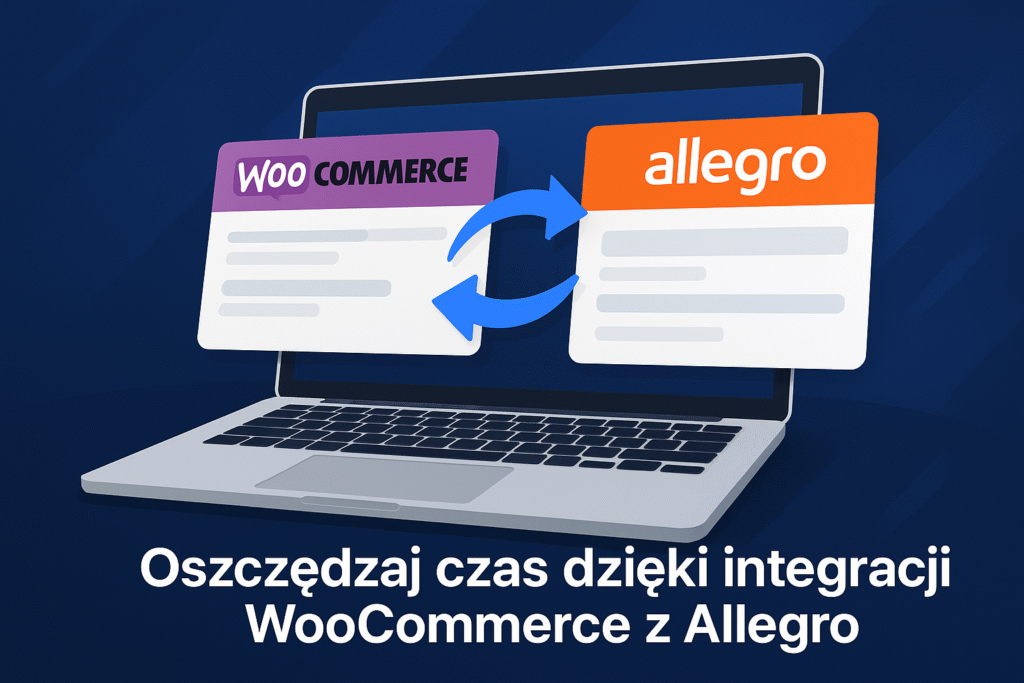 Integracja WooCommerce z Allegro na laptopie