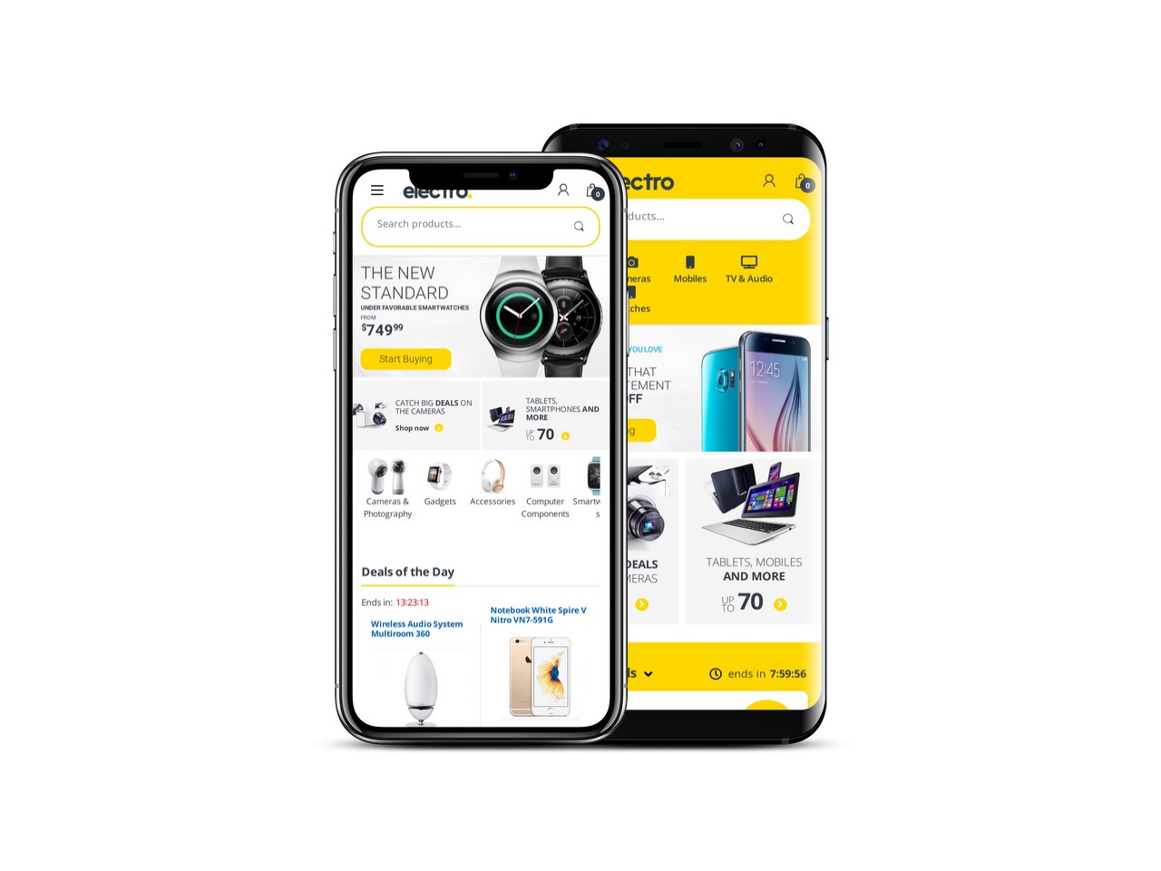 WooCommerce wersja mobilna motyw elektro