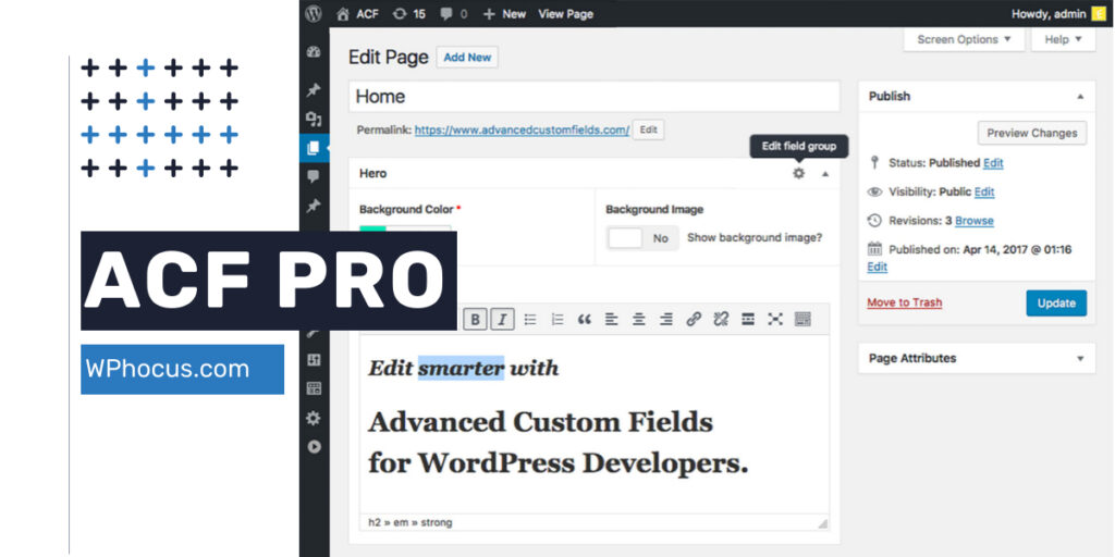 advanced custom fields pro acf pro wordpress