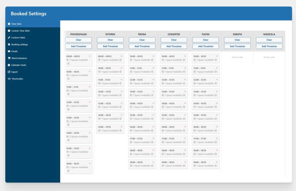 kalendarz rezerwacji wordpress booked