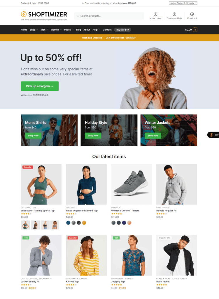shoptimizer szybki motyw do woocommerce