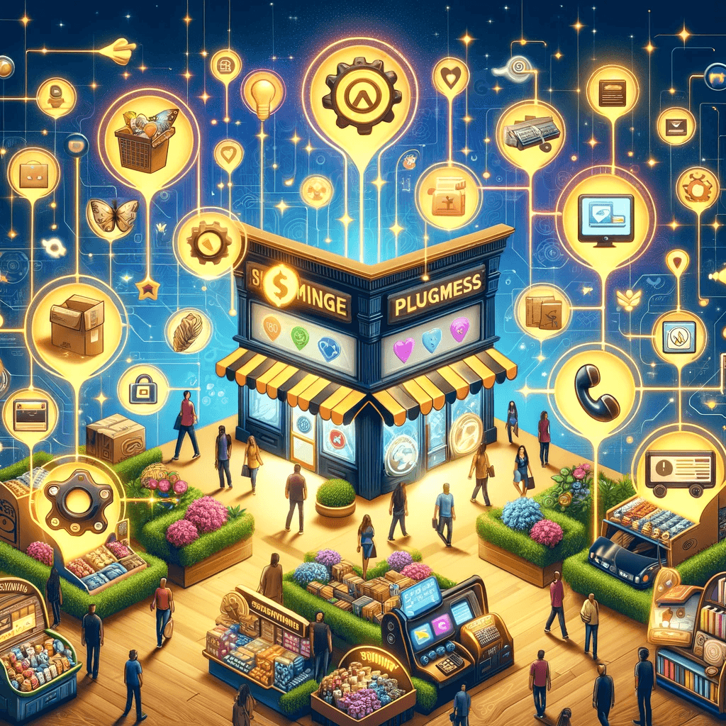 Kolorowa ilustracja cyfrowa miasta technologii i innowacji.