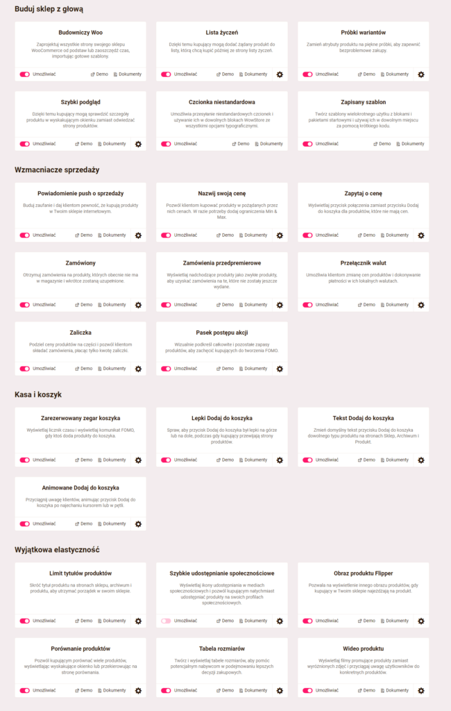 Przykłady funkcji WooCommerce dla optymalizacji sklepu.